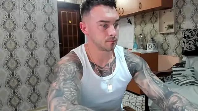 Jonmusclemaster — t-shirt off and hard dick